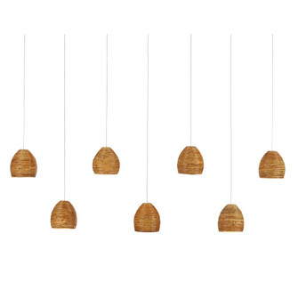 Beehive Rectangular 7-Light Multi-Drop Pendant (92|9000-1067)