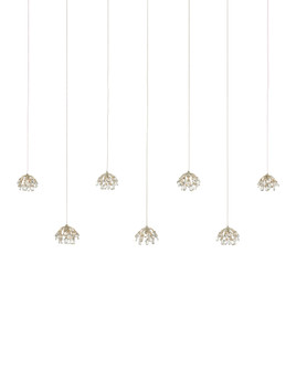 Crystal Bud 7-Light Linear Multi-Drop Pendant (92|9000-1054)