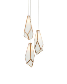 Glace White 3-Light Round Multi-Drop Pendant (92|9000-1034)