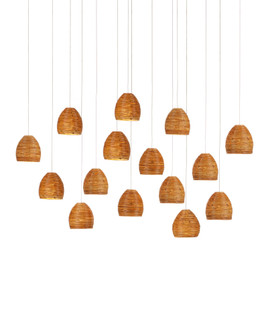 Beehive 15-Light Linear Multi-Drop Pendant (92|9000-1002)