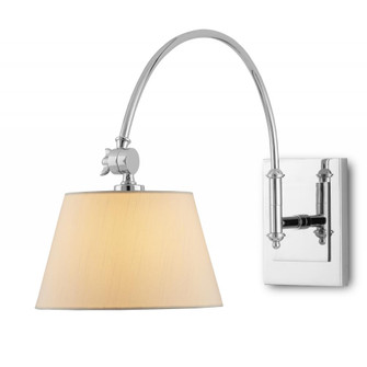 Ashby Nickel Swing-Arm Wall Sconce, White Shade (92|5000-0210)