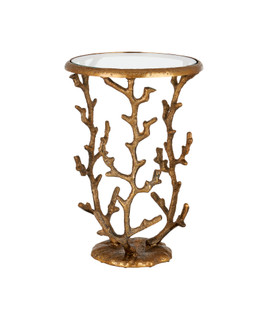 Coral Brass Accent Table (92|4000-0141)