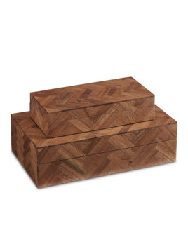 Alfeo Wood Box Set of 2 (92|1200-0643)