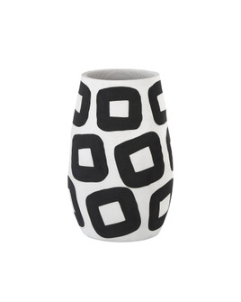 Pagliacci Large Black & White Vase (92|1200-0606)