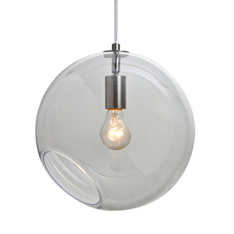 Besa, Maestro 12 Cord Pendant, Clear, Satin Nickel Finish, 1x60W Medium base, 15Ft Option (127|1JT-MAESTRO12CL-SN-L)