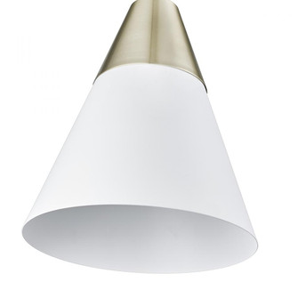 Annos 1-Light Pendant light Matte White Modern Gold (670|9241-MW/MG)