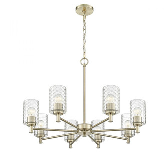 Ashli 8-Light Chandelier Ceiling Light Modern Gold (670|9218-MG)