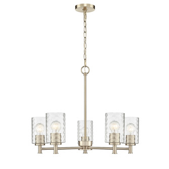 Ashli 5-Light Chandelier Ceiling Light Modern Gold (670|9215-MG)