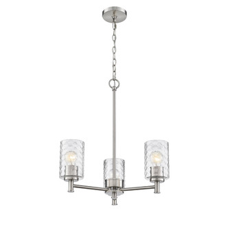 Ashli 3-Light Chandelier Ceiling Light Brushed Nickel (670|9213-BN)