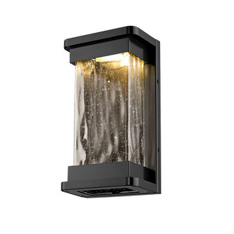 Ederle 1-Light Outdoor Wall Sconce Powder Coated Black (670|8301-PBK)