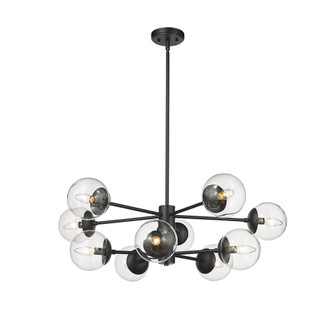 Avell 1 - Light Chandelier Ceiling Light Matte Black (670|8150-MB)