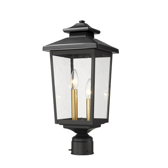 Eldrick 2-Light Outdoor Post Lantern Powder Coated Black (670|4644-PBK)
