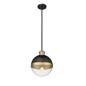 Ellmira 1-Light Pendant light Matte Black/ Aged Brass (670|4257-MB/AB)