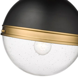 Ellmira 1-Light Pendant light Matte Black/ Aged Brass (670|4257-MB/AB)