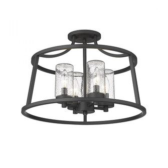 Errol 4-Light Semi-Flush Ceiling Mount Matte Black (670|4184-MB)