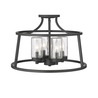 Errol 4-Light Semi-Flush Ceiling Mount Matte Black (670|4184-MB)