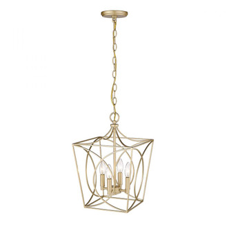 Tracy 4-Light Pendant light Painted Modern Gold (670|4001-PMG)