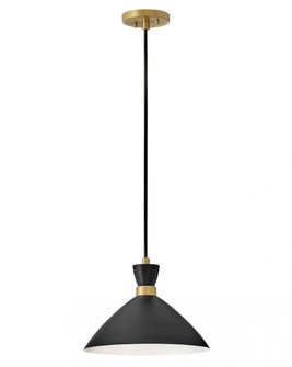 Medium Single Light Convertible Pendant (1118101|83257BK-HB)