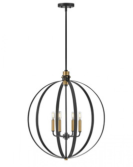 Medium Orb Chandelier (1118101|83034BK)