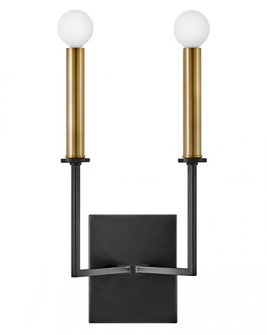 Medium Two Light Tall Sconce (1118101|83152BK)