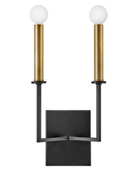 Medium Two Light Tall Sconce (1118101|83152BK)