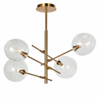 Marino 4-light Chandelier - Brass (10813|KCH1111-4BR)