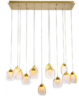 Palazzo 13-light linear chandelier (10813|KCH0120L-13NB)