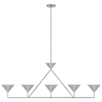 Orsay XL 5-Light Linear Chandelier (279|PCD 5216PN)