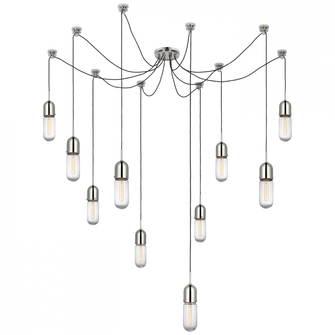 Junio 10-Light Chandelier (279|TOB 5645PN-CG-10)