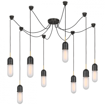 Junio 8-Light Chandelier (279|TOB 5645BZ/HAB-FG-8)