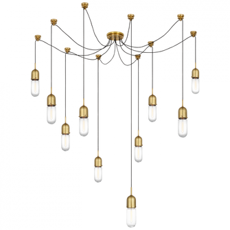 Junio 10-Light Chandelier (279|TOB 5645HAB-CG-10)