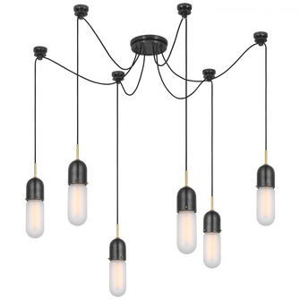 Junio 6-Light Chandelier (279|TOB 5645BZ/HAB-FG-6)