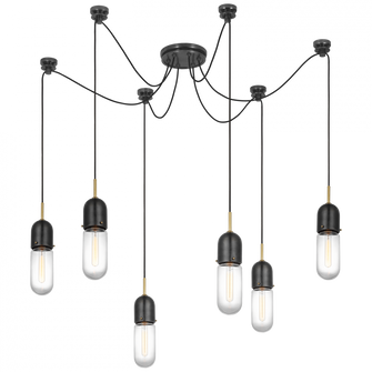 Junio 6-Light Chandelier (279|TOB 5645BZ/HAB-CG-6)