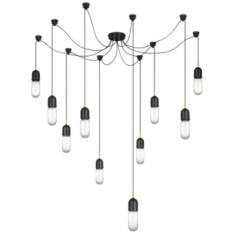 Junio 10-Light Chandelier (279|TOB 5645BZ/HAB-CG-10)