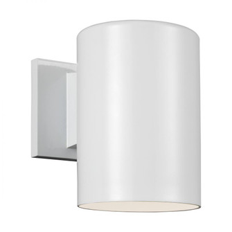 Outdoor Cylinders transitional 1-light outdoor exterior small Dark Sky compliant wall lantern sconce (7725|8313801-15)