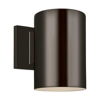 Outdoor Cylinders transitional 1-light outdoor exterior small Dark Sky compliant wall lantern sconce (7725|8313801-10)