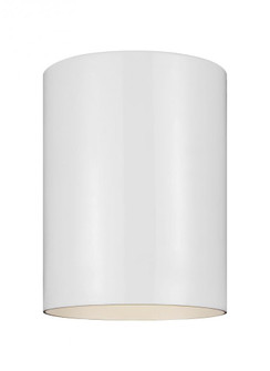Outdoor Cylinders transitional 1-light integrated LED outdoor exterior small integrated LED ceiling (7725|7813897S-15)