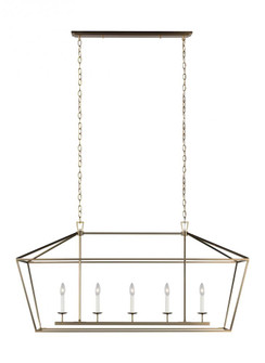 Dianna Five Light Medium Linear Chandelier (7725|6692605-848)