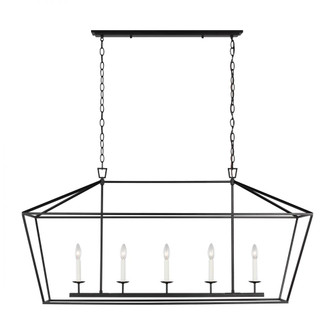 Dianna Five Light Medium Linear Chandelier (7725|6692605-112)