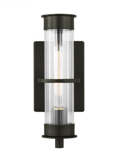 Alcona transitional 1-light LED outdoor exterior small wall lantern in antique bronze Finish (7725|8526701EN7-71)
