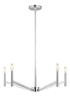 Vector Five Light Chandelier (7725|3124305EN-05)