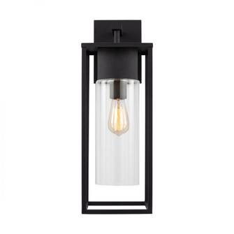Vado modern 1-light outdoor extra-large wall lantern in black finish with clear glass panels (7725|8831101-12)