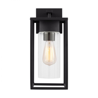 Vado modern 1-light outdoor medium wall lantern in black finish with clear glass panels (7725|8631101-12)