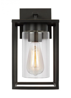 Vado transitional 1-light LED outdoor exterior small wall lantern sconce in antique bronze finish wi (7725|8531101EN7-71)