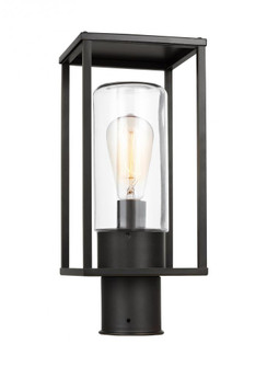Vado transitional 1-light LED outdoor exterior post lantern in antique bronze finish with clear glas (7725|8231101EN7-71)