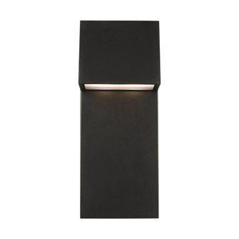 Rocha modern 2-light LED outdoor extra-large wall lantern in antique bronze finish with satin-etched (7725|8863393S-71)