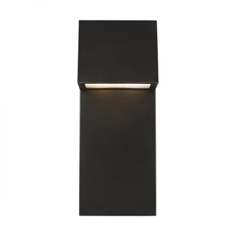 Rocha modern 2-light LED outdoor large wall lantern in antique bronze finish with satin-etched glass (7725|8763393S-71)
