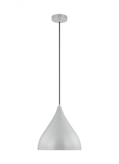 Oden modern mid-century 1-light indoor dimmable medium pendant in matte grey finish with matte grey (7725|6645301-118)