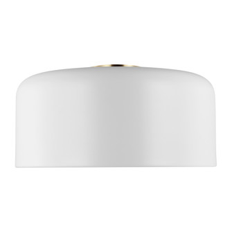 Malone transitional 1-light LED indoor dimmable large ceiling flush mount in matte white finish with (7725|7705401EN3-115)