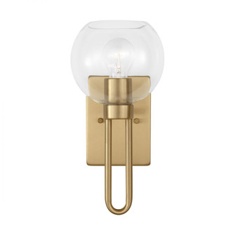 Codyn contemporary 1-light indoor dimmable bath vanity wall sconce in satin brass gold finish with c (7725|4155701-848)